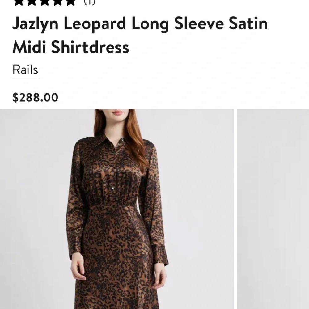 Rails Jazlyn Leopard Satin Shirtdress - Picture 6 of 10